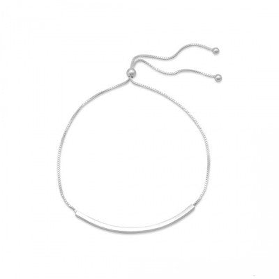 B005128 - Sterling Silver Adjustable Bar Bracelet