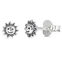 E068038 -Sterling Silver Sun Post Earrings