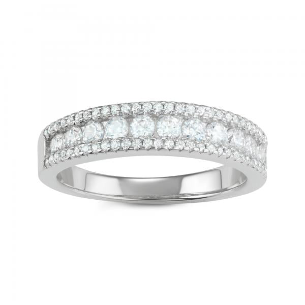 R028058 - Sterling Silver and Cubic Zirconia Ring