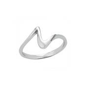 R054006 - Sterling Silver Wave Ring
