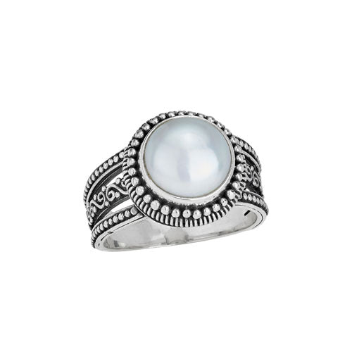 R054019* - Sterling Silver/Pearl Ring